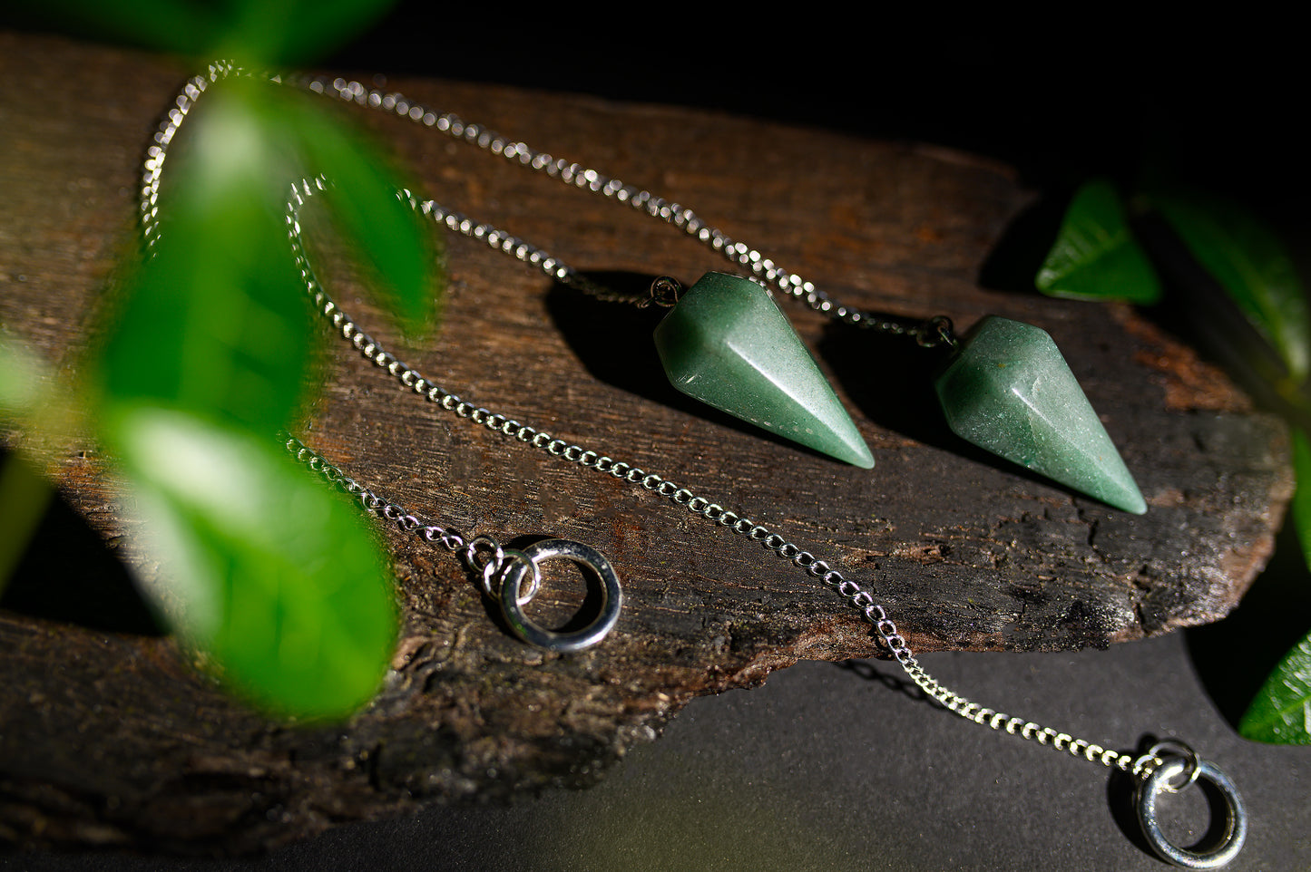 Aventurine Pendulum with Ring