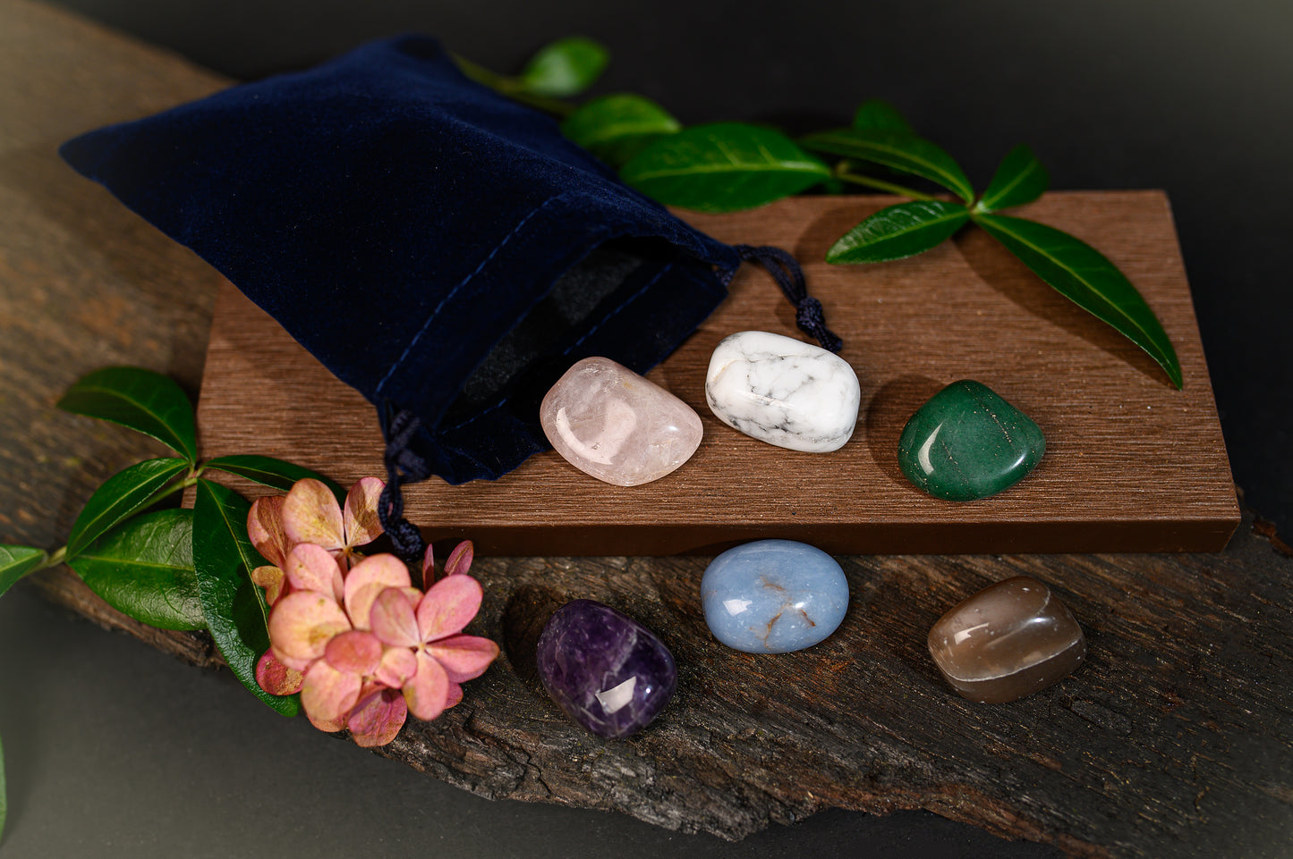 Crystal Pouch for Peace and Stress Relief