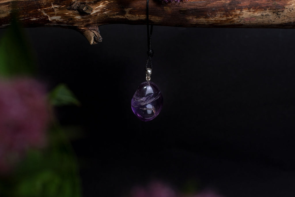 Amethyst Brazil pendant – 925 silver