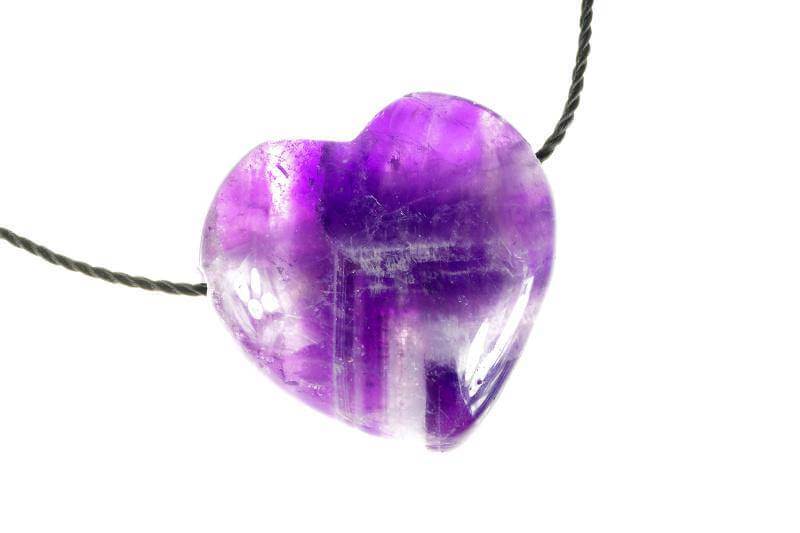 Amethyst pendant – Heart