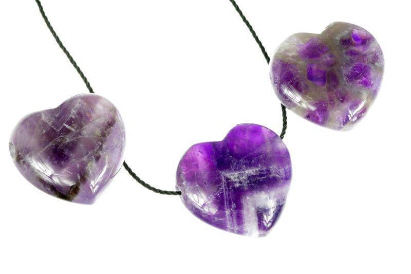 Amethyst pendant – Heart