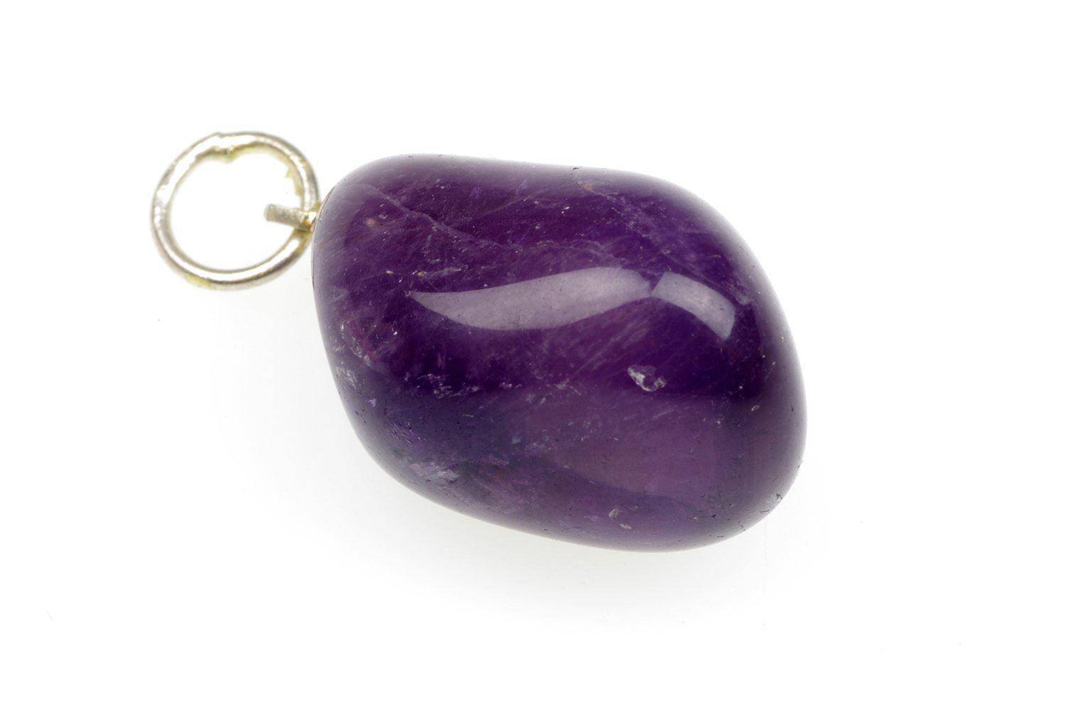 Amethyst pendant – Pebble