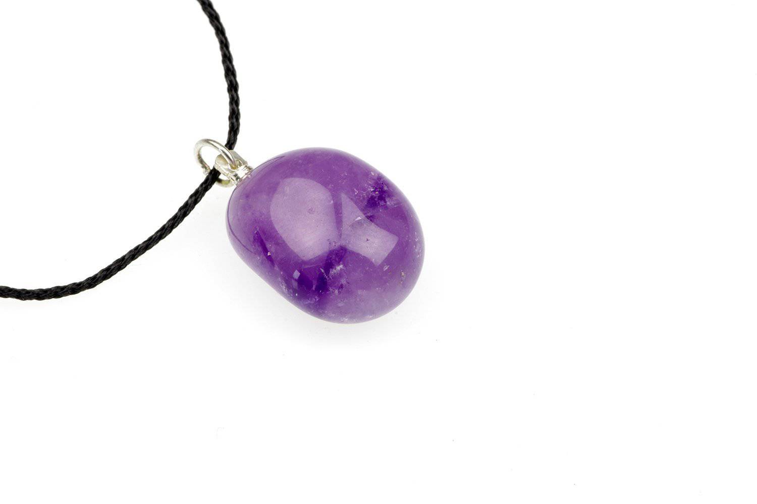 Amethyst pendant – Pebble