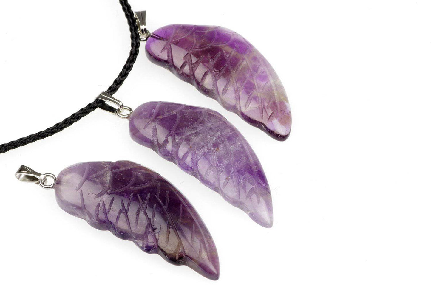 Amethyst pendant – Wing