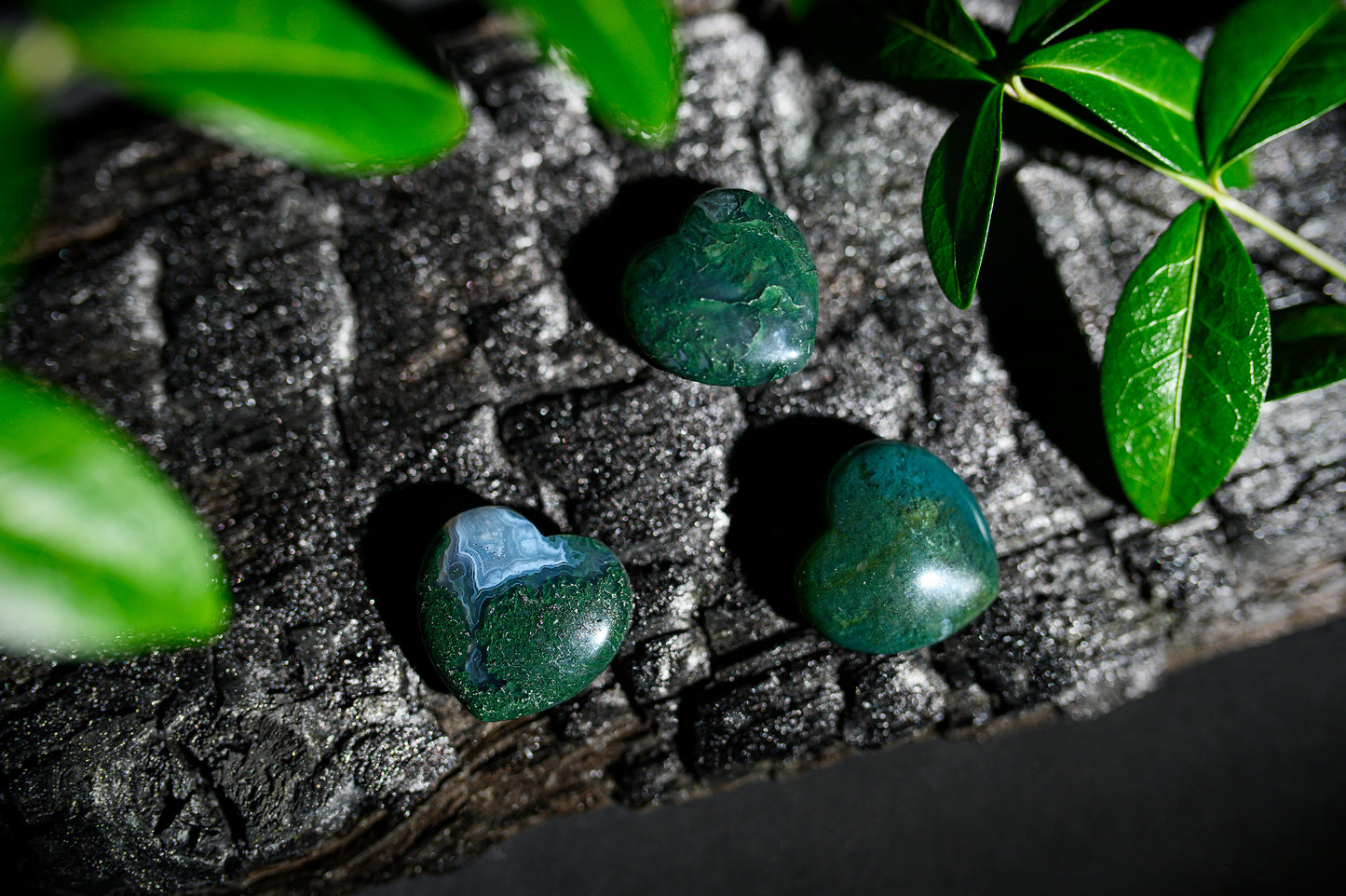 Moss agate – Little Heart