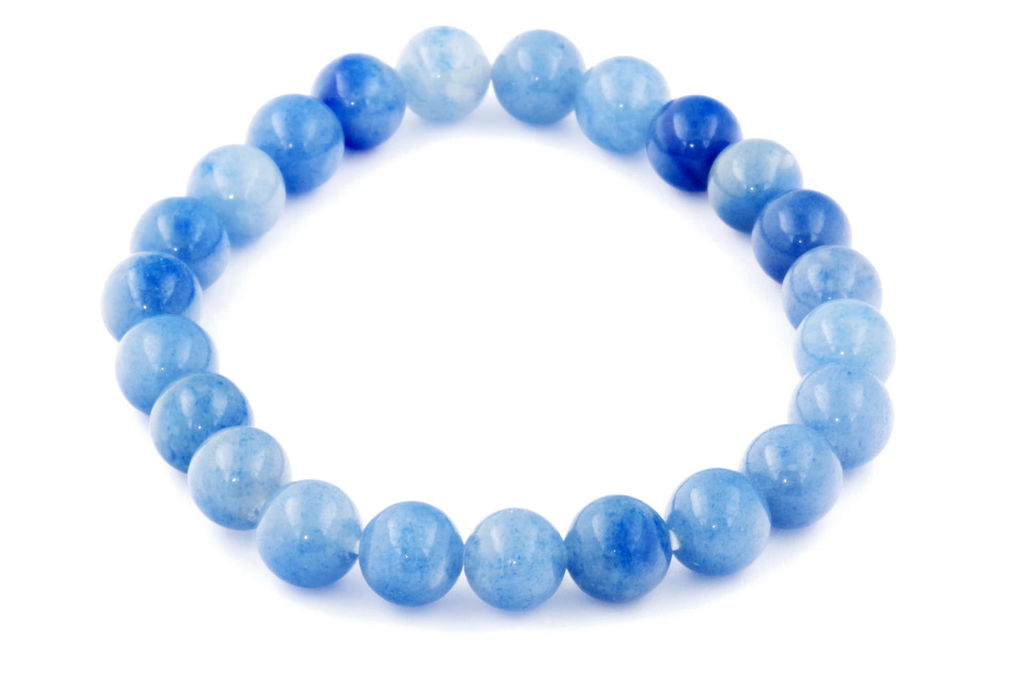 Blauwe quartz armband – 8mm