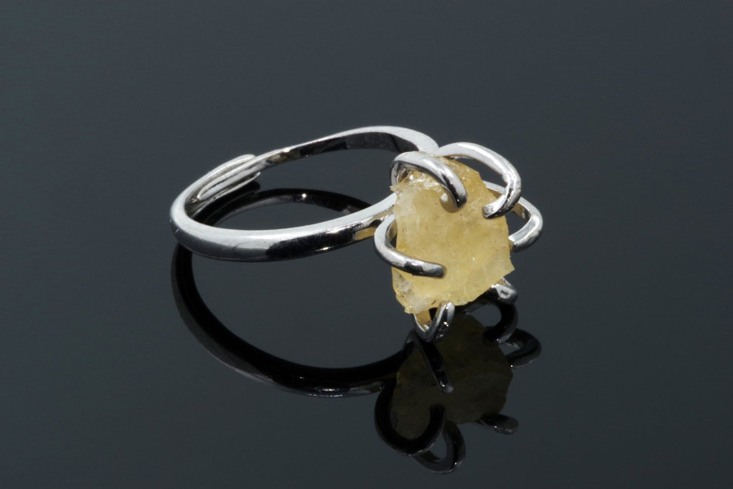 Citrine Ring - Paw Charm