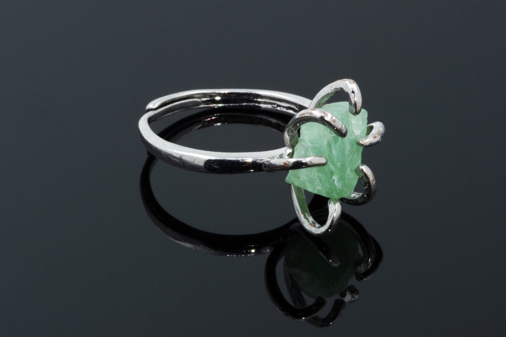 Fluorite Ring - Paw Charm