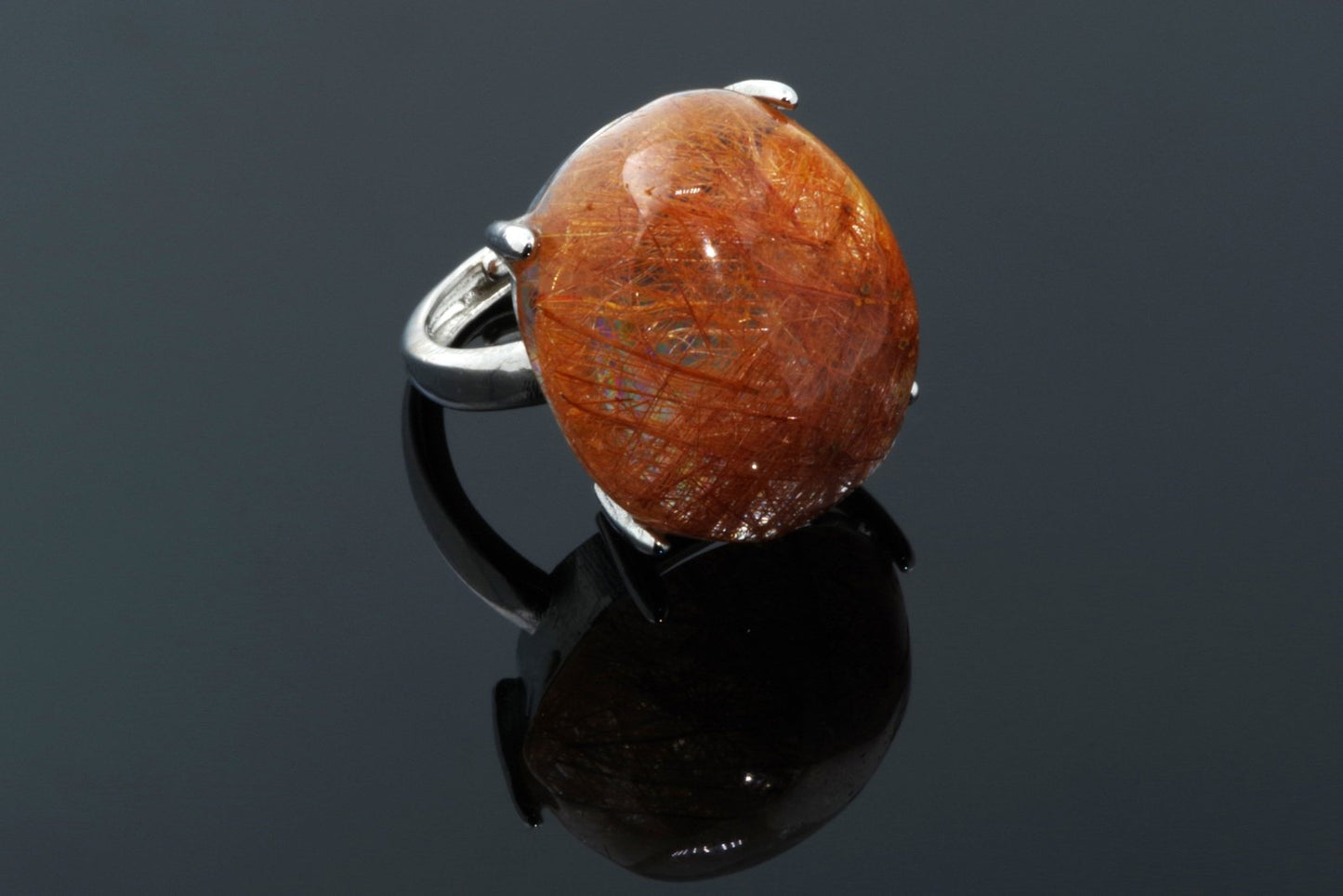 Unique Rutilated Quartz Ring